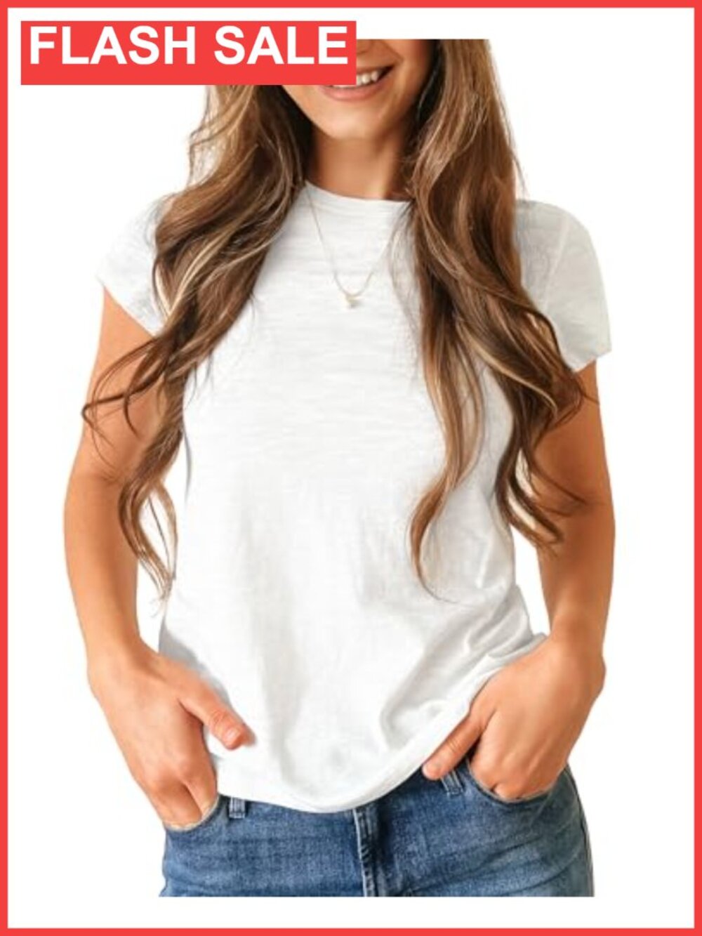 Modal Soft Crewneck Short Sleeve Basic T Shirt Tee